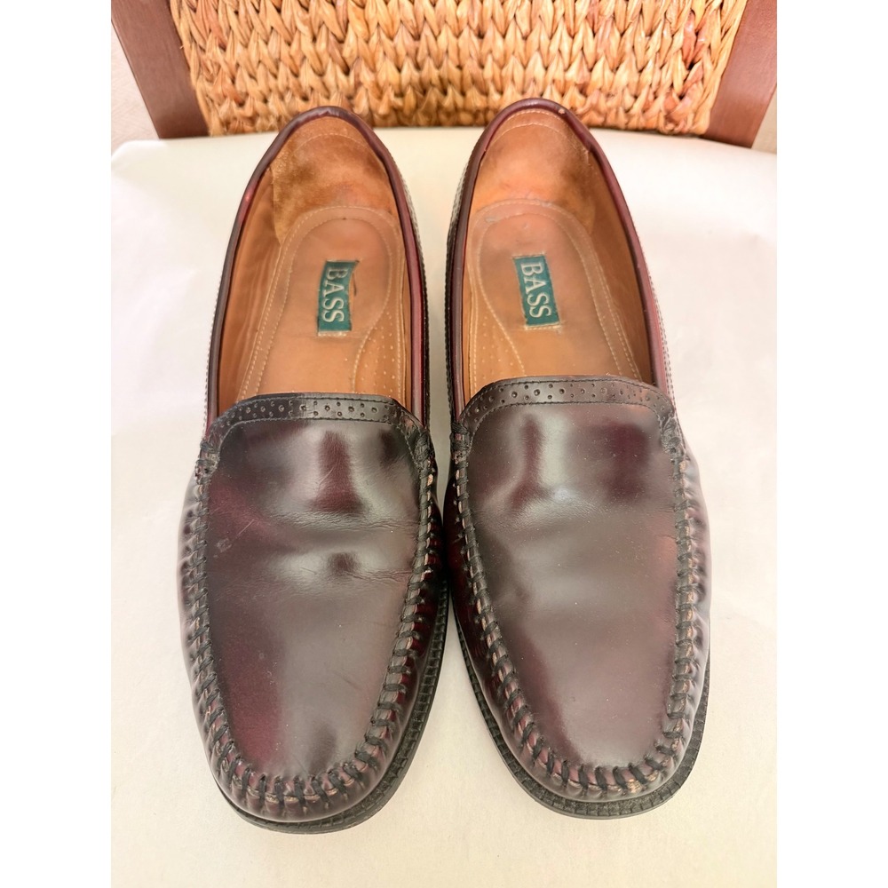 G.H. Bass Harelson Burgundy Leather Venetian Loafers Men's 11D QML8